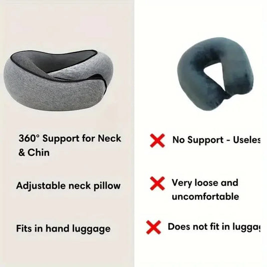 Memory Foam Travel Neck Pillow