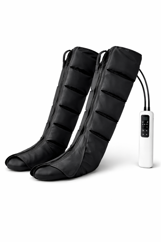 Air Compression Leg Massager Boots with Heat + Remote
