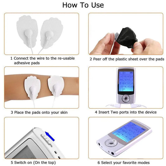 TENS + EMS Muscle Stimulator (16 Modes)