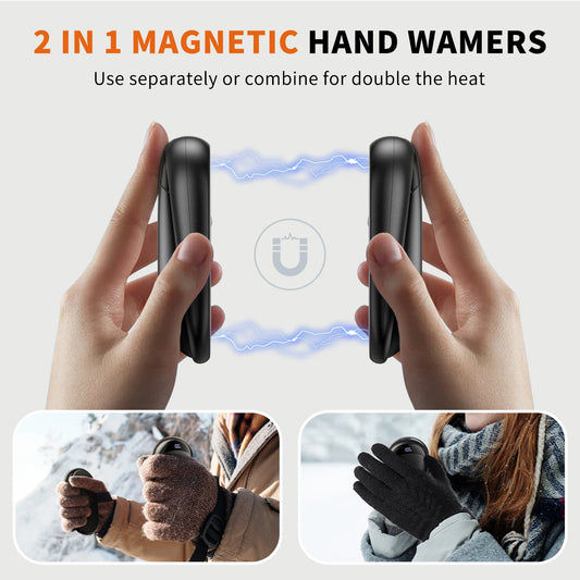 Rechargeable Magnetic Hand Warmers 2-Pack