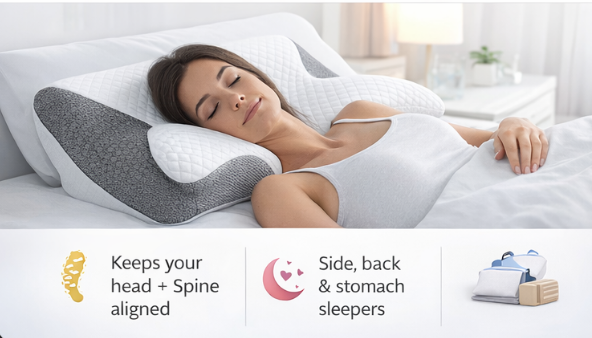 Butterfly Memory Foam Neck Pillow